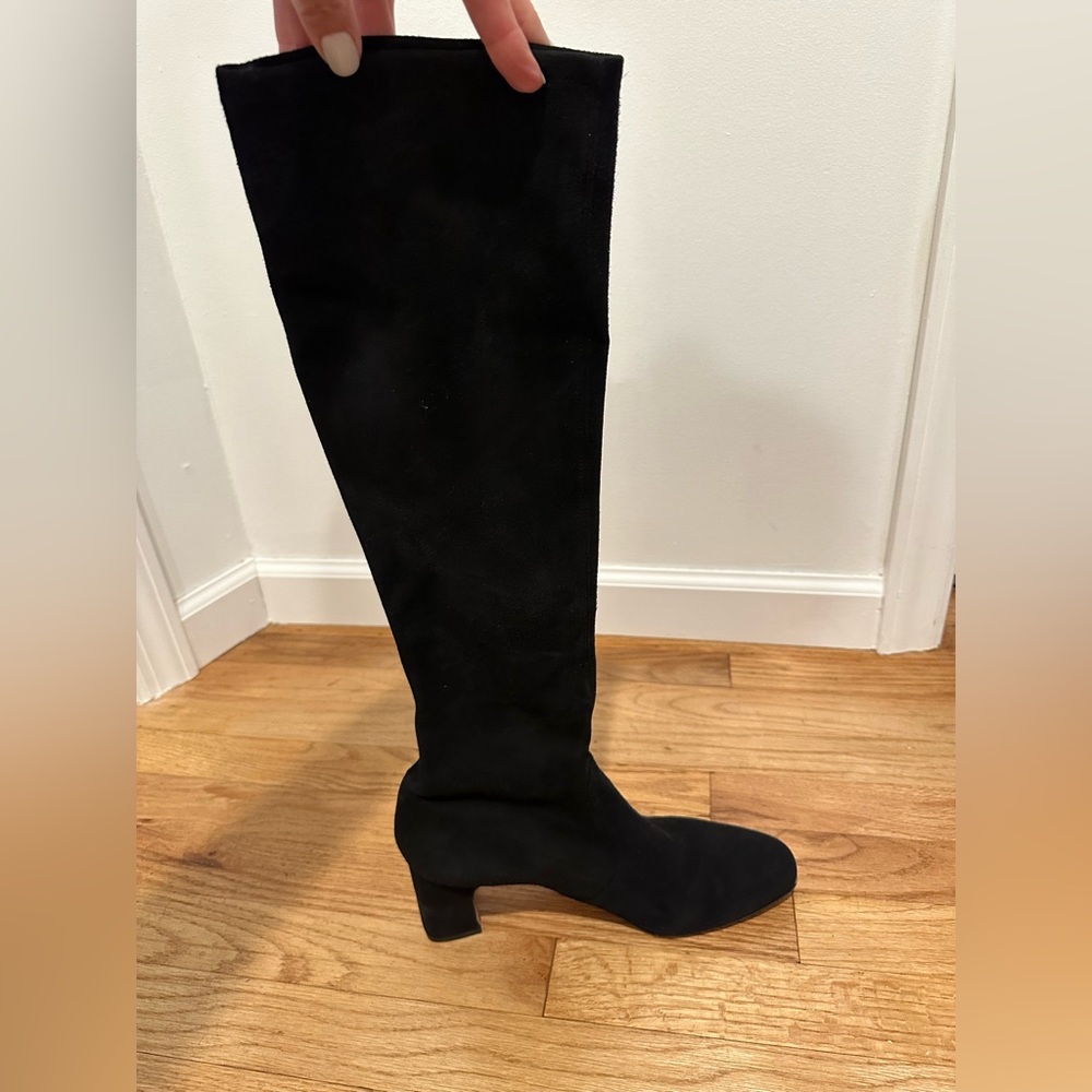 Stuart Weitzman Black Suede knee high boots